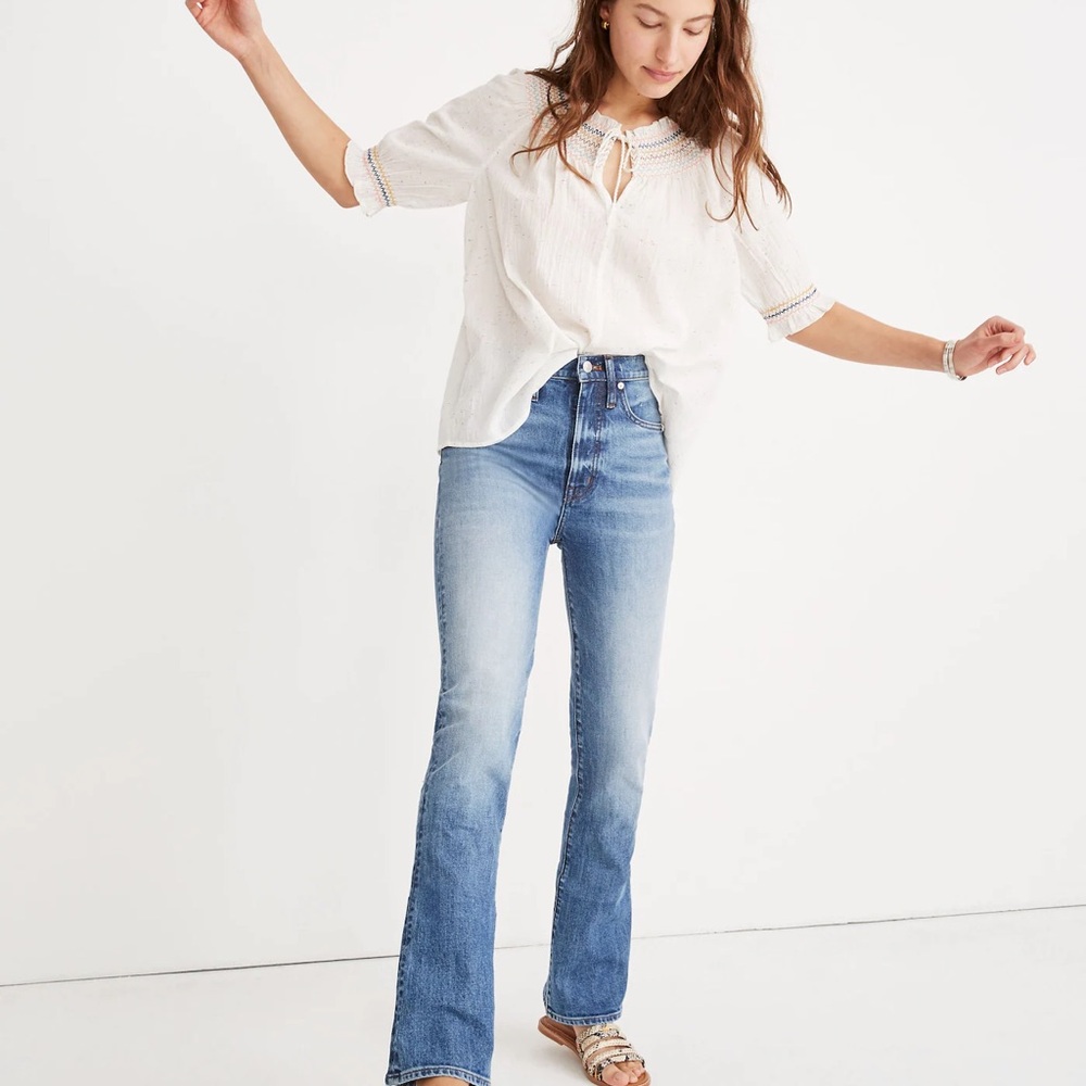 Madewell Skinny Flare Jeans in Kenwick Wash